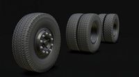 wheel kamaz free low-poly
