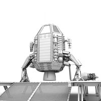 Capsule landing pod 3D Model