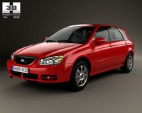 Kia Cerato Spectra hatchback 2004 3D Model