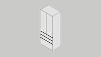Lines Tall_unit Storage D60 H214 T7 W90