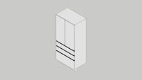Lines Tall_unit Storage D60 H190 T7 W90