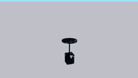 Four Hand FOLEY ACCENT TABLE-BLACK DUNE MARBLE