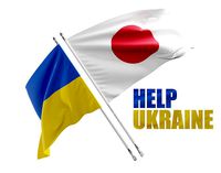 Flag Japan Ukraine Support