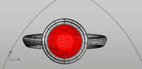 Anello sweep1 con castone e traforo laterale