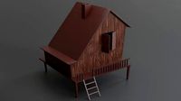High Quality  Cartoon House 3D modeling