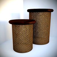 Metal round coffee tables
