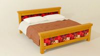 bed with pillows