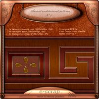 Ancient architectural pattern 01 hand made 3D Model
