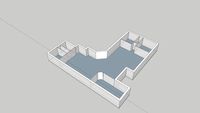 Douche cabine quart de rond