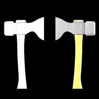 low poly axe