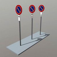 No Parking Road Sign