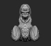 Creature Slug - High and Low Poly