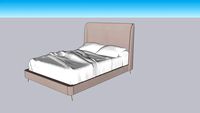 TOV / VIVI BLUSH VELVET BED IN QUEEN