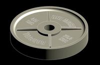 45lbs Weightlifting Bumper Plate