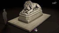 Lion Statue E PBR 4K