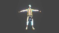 Thunder Electrified T Pose Model By Saman FF Shorts