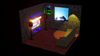 3D Wohnzimmer