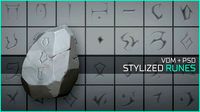 Free Stylized Runes - Over 40 VDM alpha zbrushes and mor