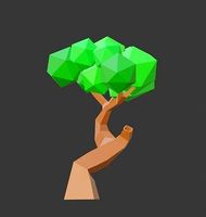 low poly tree
