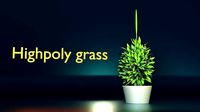 High resolution models of grass