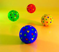 Kid Toy Ball Low-poly 3D model