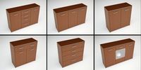 6 Cabinet Collection 3D Model