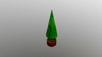 Low Poly Pot Tree