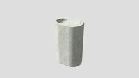 Freestanding basin in Bianco Carrara marble Salvatori Balnea 60x40xH90cm