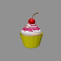 Cake with cherry