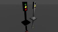 Lowpoly Stoplight