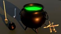 Smokey Halloween Cauldron
