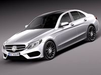 MercedesBenz CClass W205 2015 sedan 3D Model
