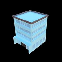 Low Poly Building 3D Model