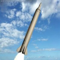 Iranian Shahab3B 3D Model