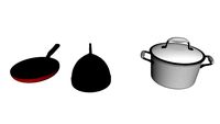 COCINA DECORACION OLLA SARTEN TETERA