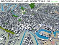 Brownsville and Harlingen in Texas USA 70km