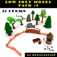 Low poly model pack 1 3D Model