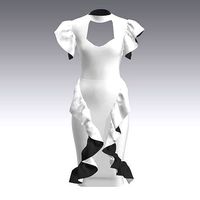 ruffled ruffled dress