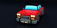 Cartoon Car Red Flame