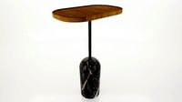 Elliptical wooden table