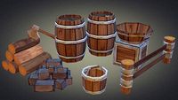 Medieval Props Vol 1 3D Model