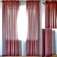 Curtains 98 ERICA CRUSH VOILE Coral