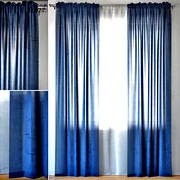 Curtains 97 ERICA CRUSH VOILE Blue