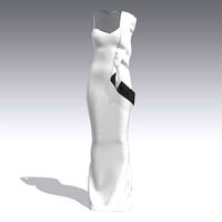 DRESS RUFFLED