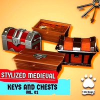 STYLIZED MEDIEVAL - Keys and Chests