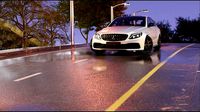 High Poly Mercedes Car which is rigged and Realistic Road