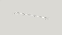 Aksel LD shelf bracket 58'