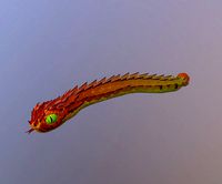Low poly snake with animations