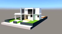 Modern home with pool