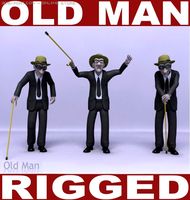Old Man Rig 3D Model